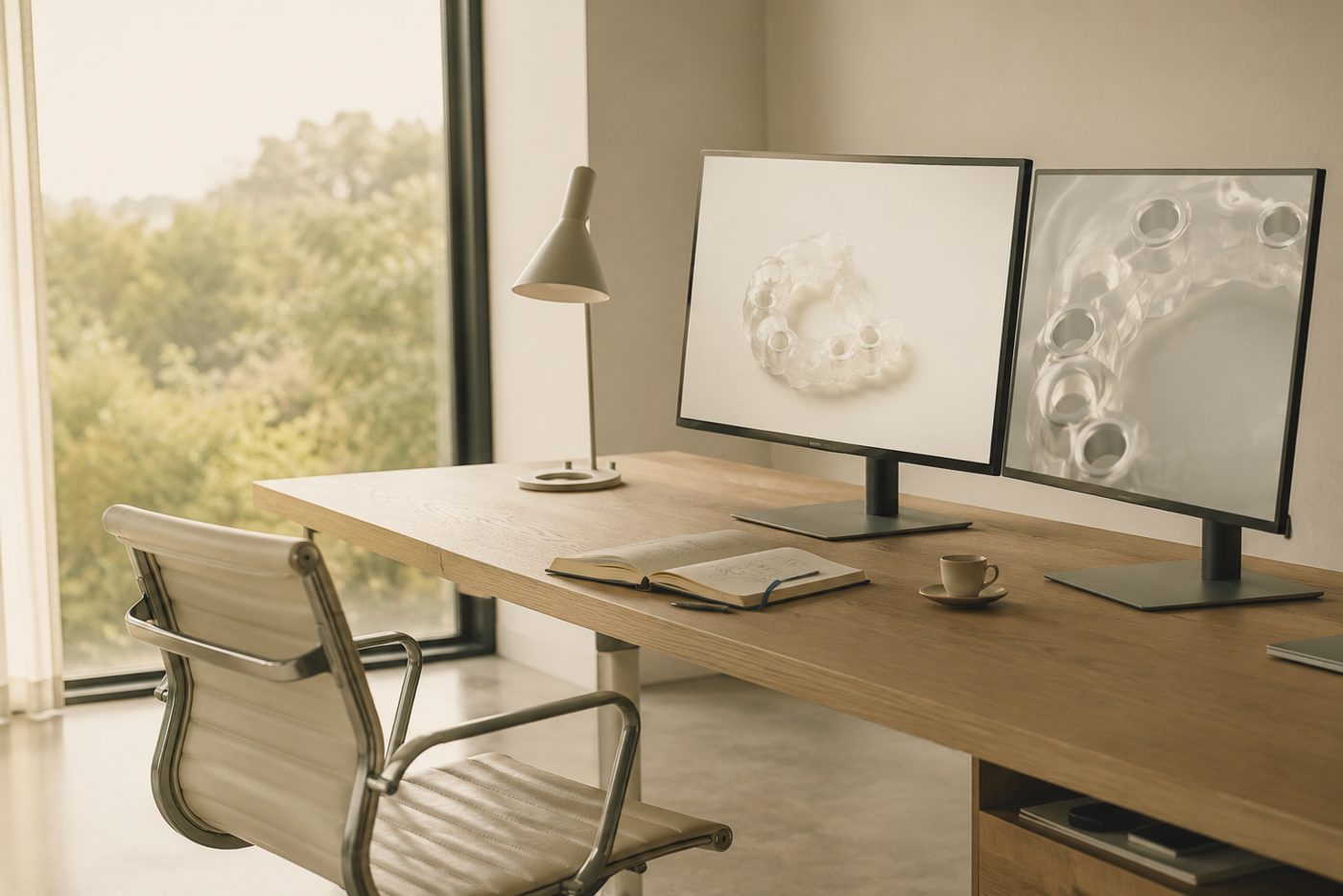 Implant planning on a clinic workstation
